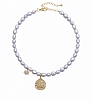 Колье Lotus Grey Pearl